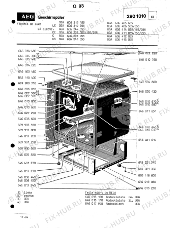 Взрыв-схема посудомоечной машины Aeg CS SGA - Схема узла Section4